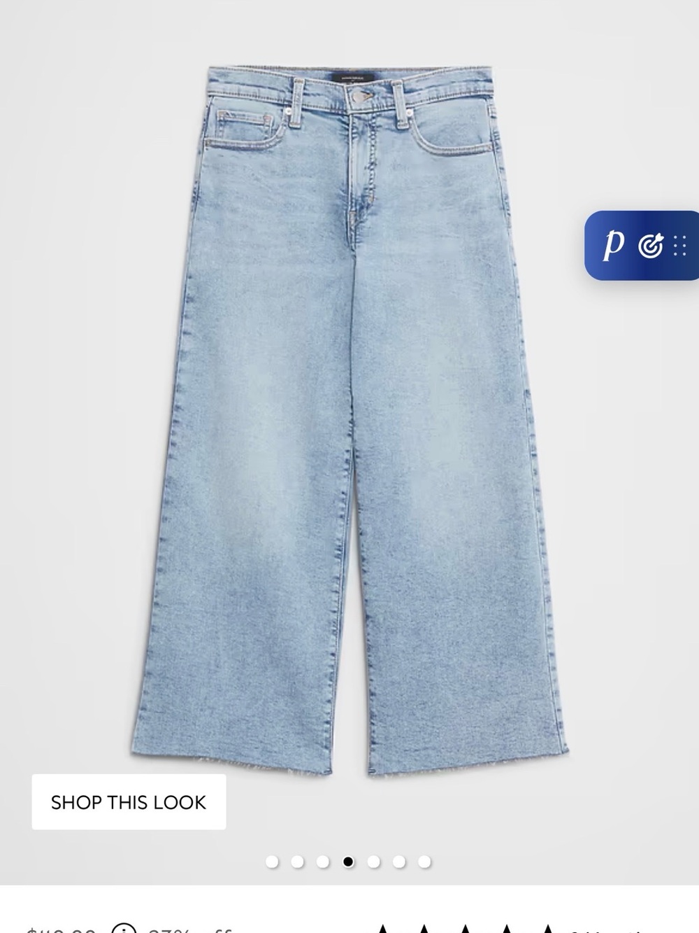 Banana Republic Wide Leg Crop 30L